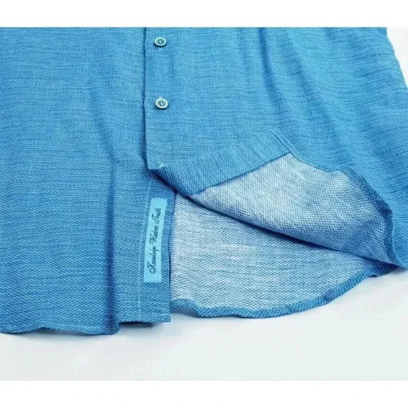 Robert Graham Size Small Classic Mens Linen Blend Brixton Embroidered Logo Shirt - Picture 7 of 10